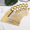 Gold Stainless Flatware 24pc