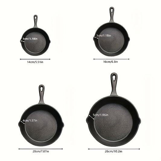 Cast Iron Skillets 4pc