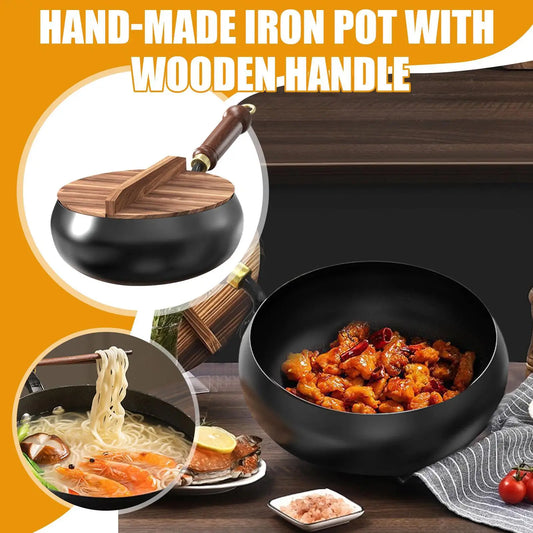 Handmade Iron Wok Pot