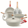 White Nonstick Cookware 10pc