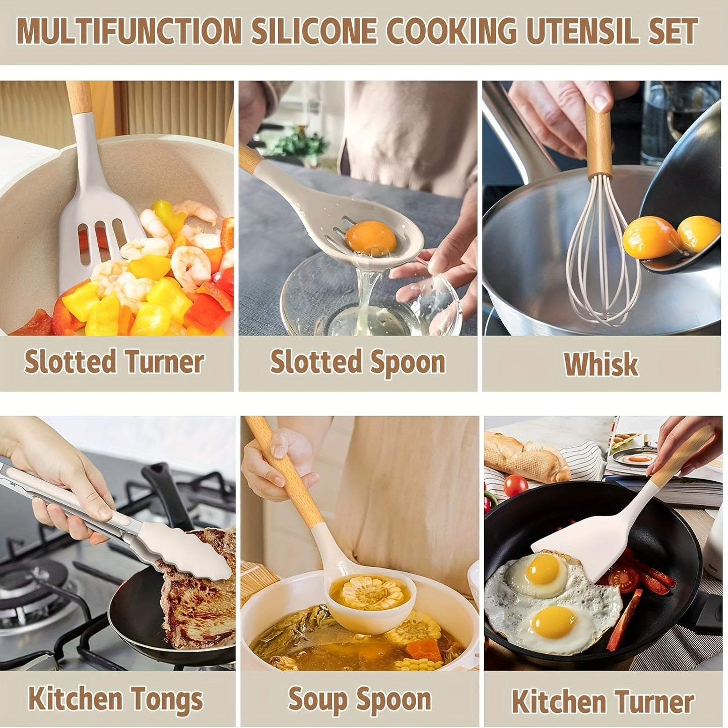 Silicone Utensils Set 12pc