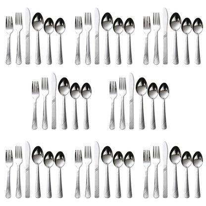 Christmas Stainless Flatware 48pc