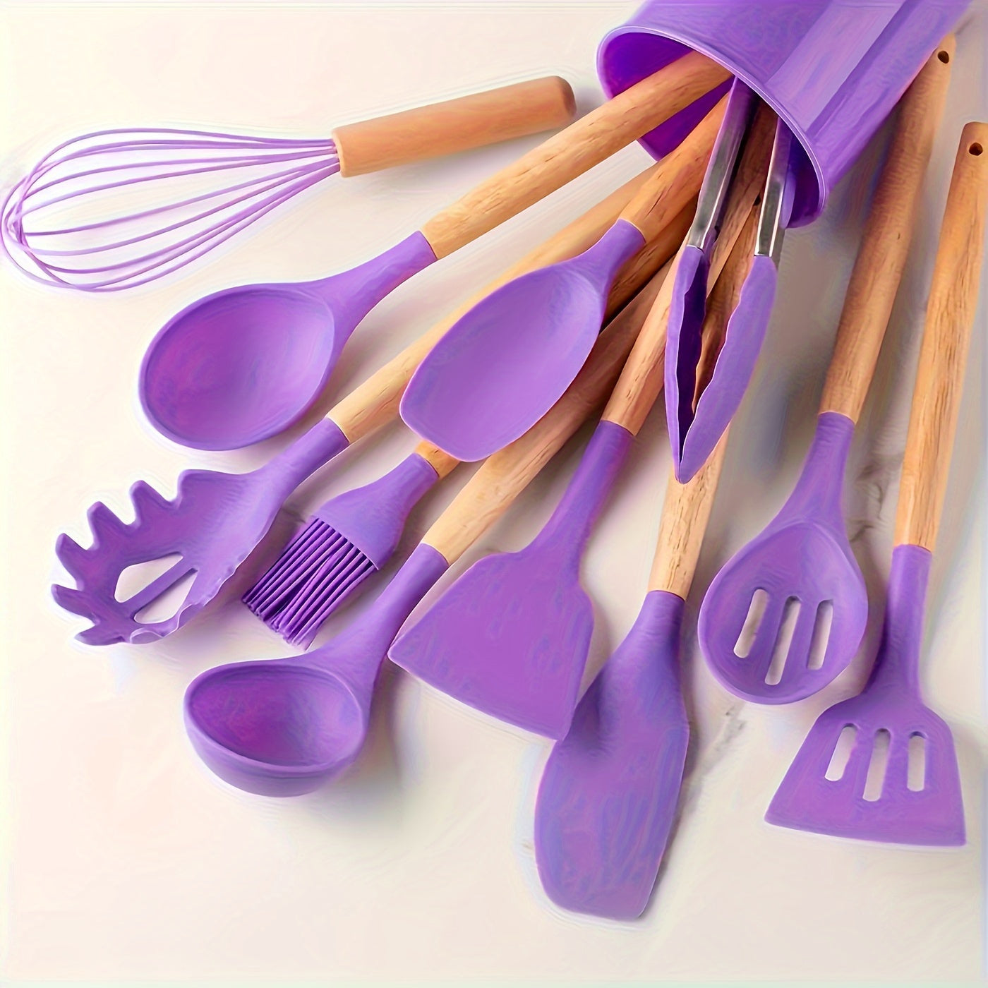 Silicone Utensils Knife Board 19pc