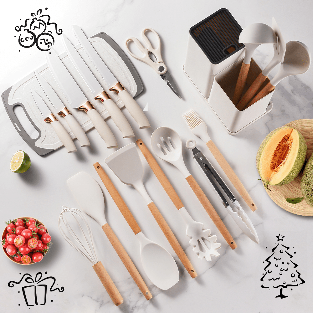 Silicone Utensil Set 10pc Heat