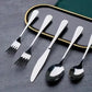 Black Gold Flatware 60pc