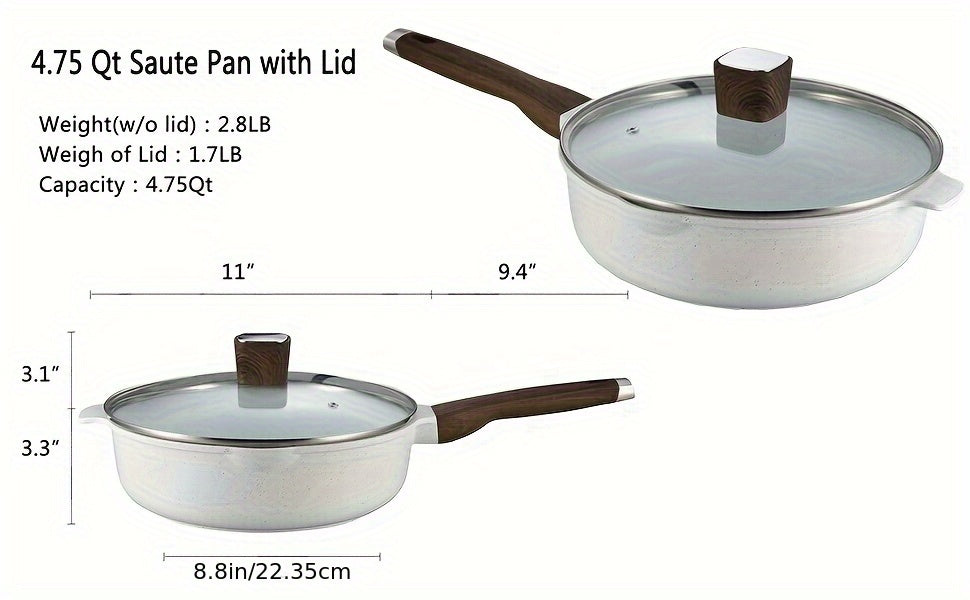 White Granite Cookware 13pc