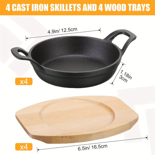 Mini Cast Iron Skillets 4pc