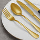 Gold Stainless Flatware 48pc