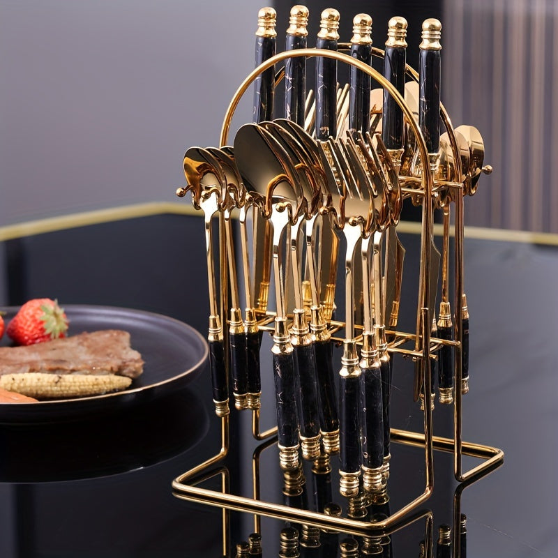 Mirror Stainless Flatware 24pc