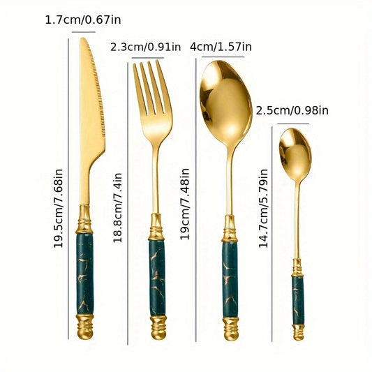 Mirror Stainless Flatware 24pc