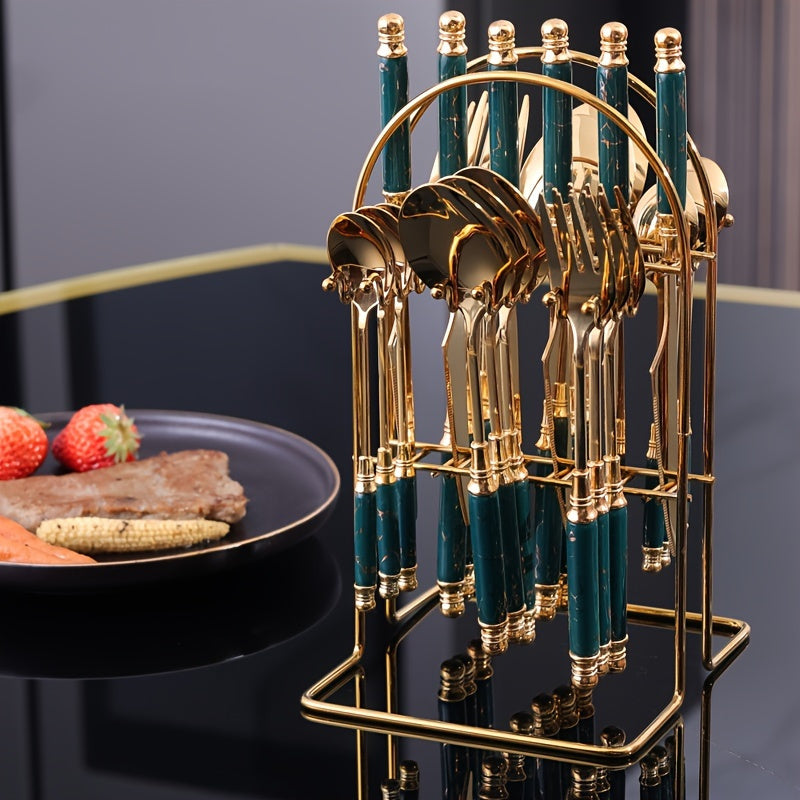 Mirror Stainless Flatware 24pc