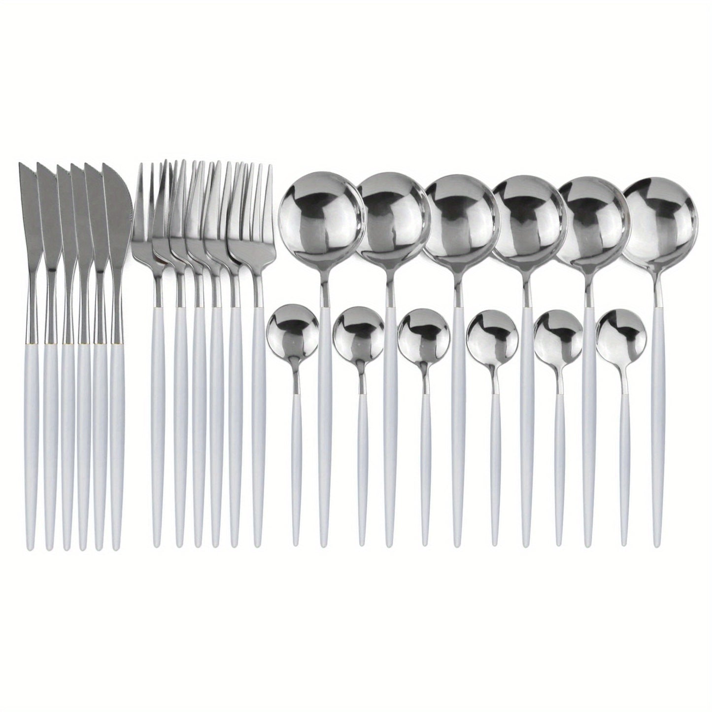 Gold Stainless Flatware 24pc