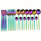 Gold Stainless Flatware 24pc