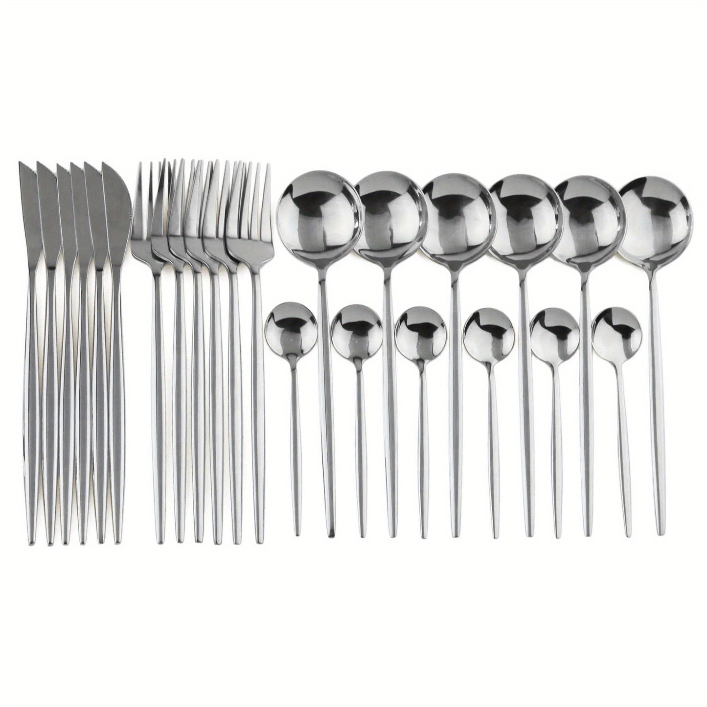 Gold Stainless Flatware 24pc