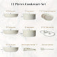 White Granite Cookware 12pc Set