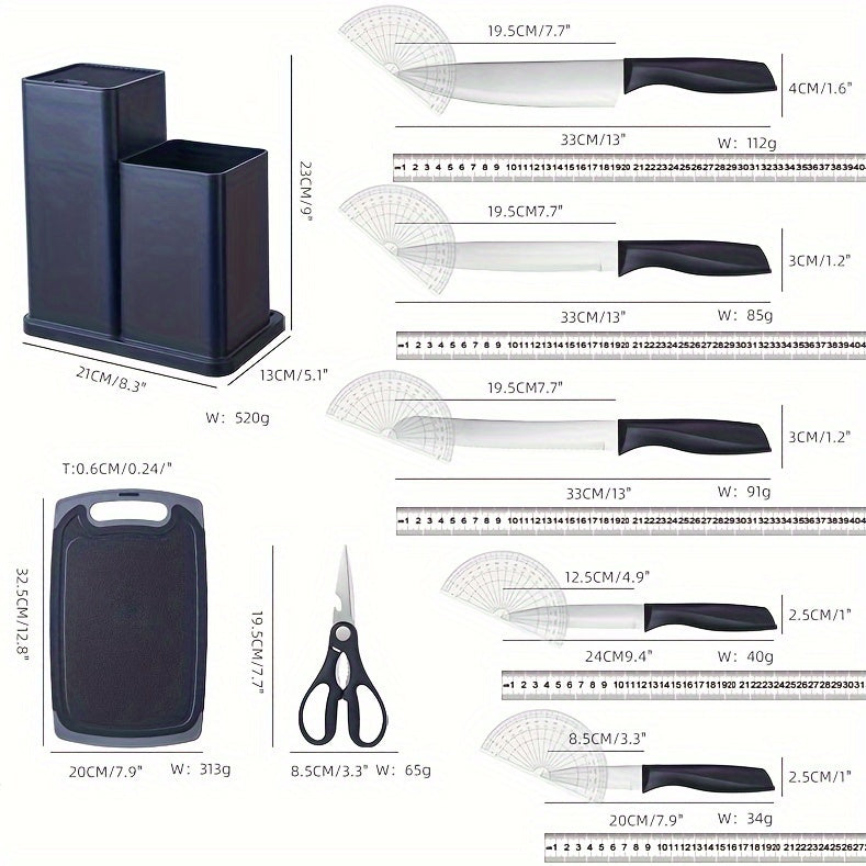Silicone Utensils With Knives 19pc