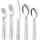 Hammered Stainless Flatware 20pc