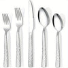 Hammered Stainless Flatware 20pc