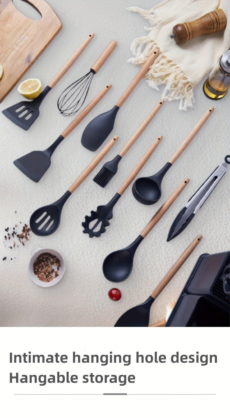 Silicone Utensils With Knives 19pc