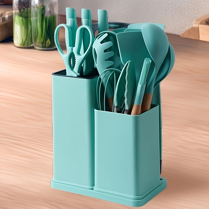 Silicone Utensils With Knives 19pc
