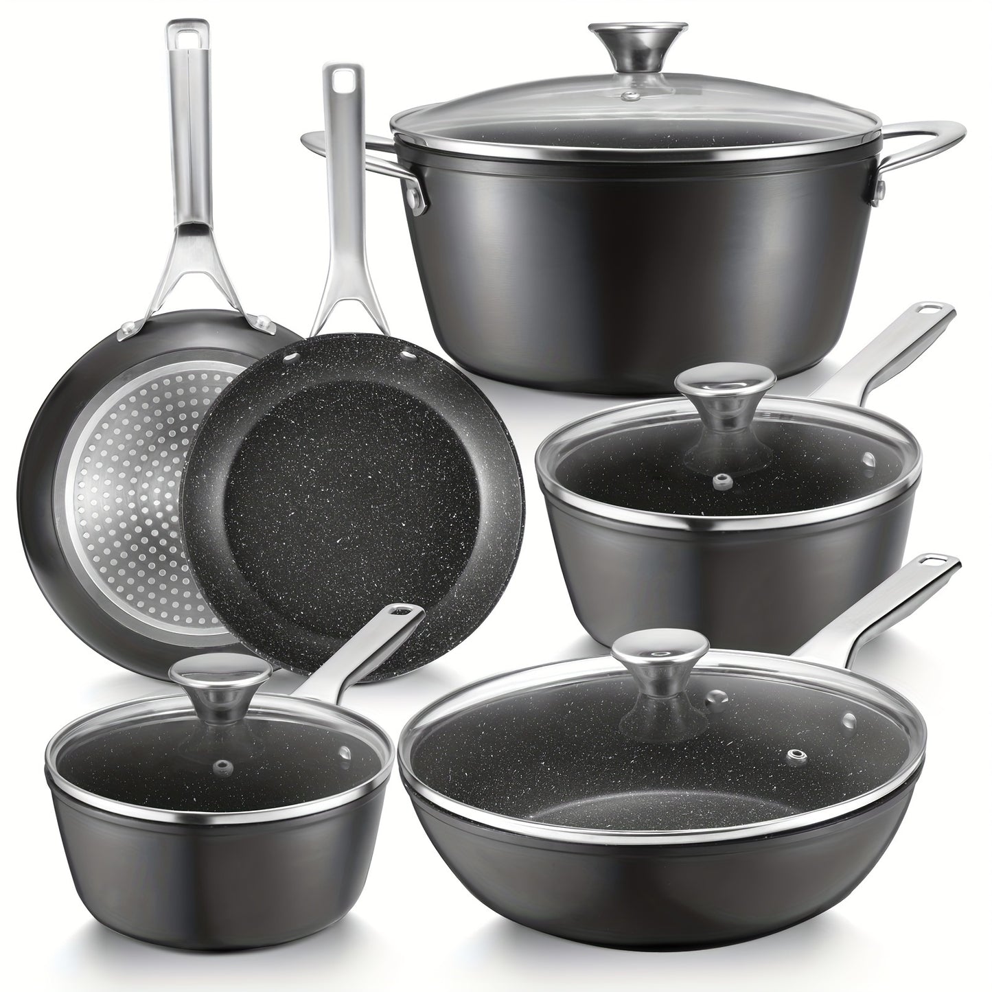 Induction Nonstick Cookware 10pc