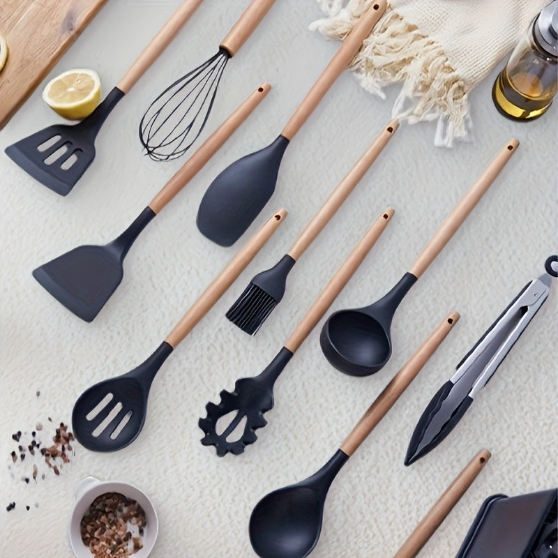 Silicone Utensils With Knives 19pc