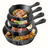 Cast Iron Frying Pans 4pc