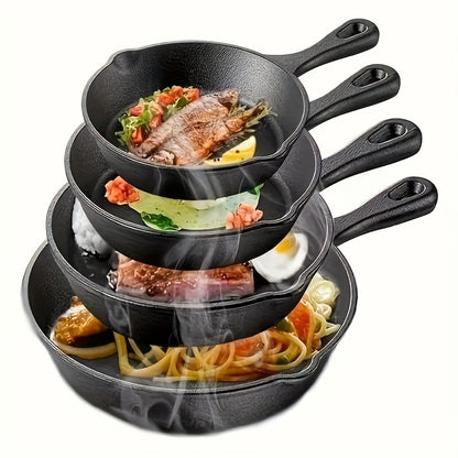 Cast Iron Frying Pans 4pc