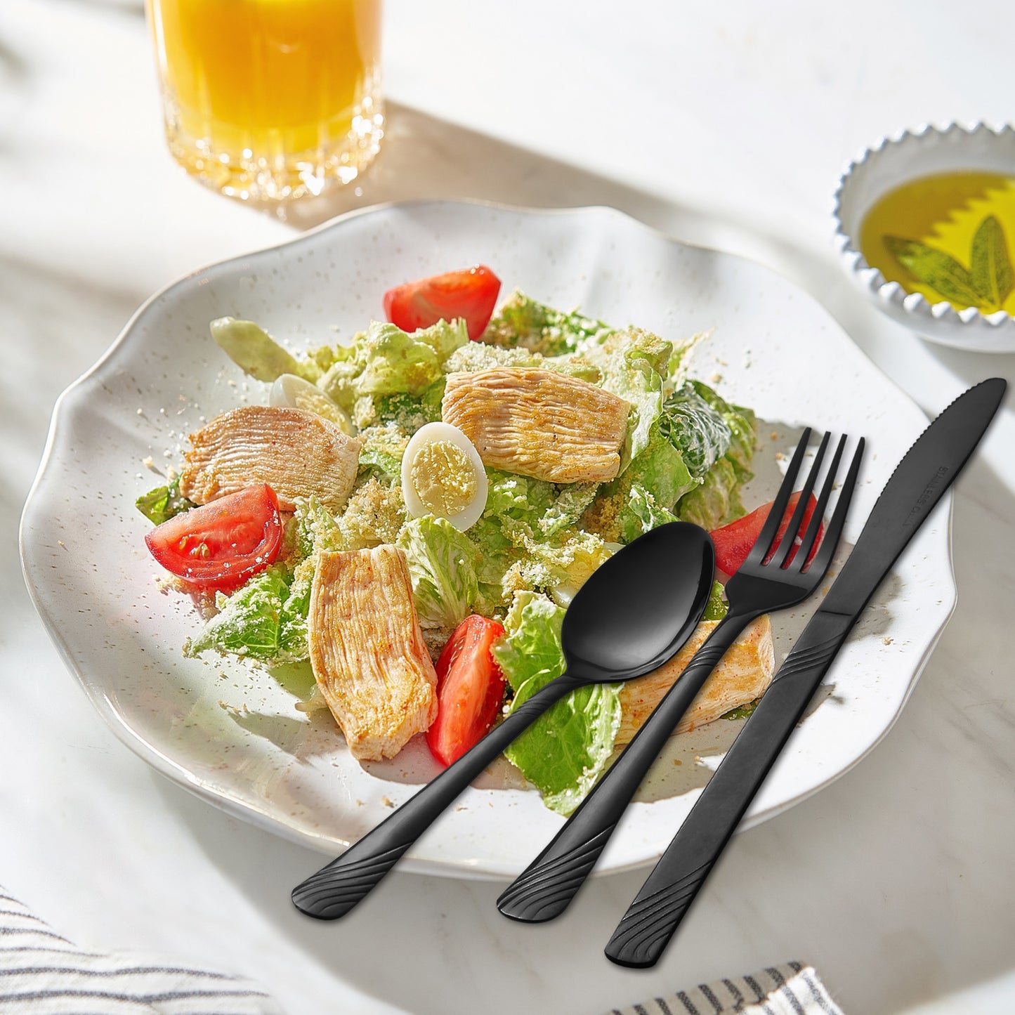 Christmas Stainless Flatware 48pc