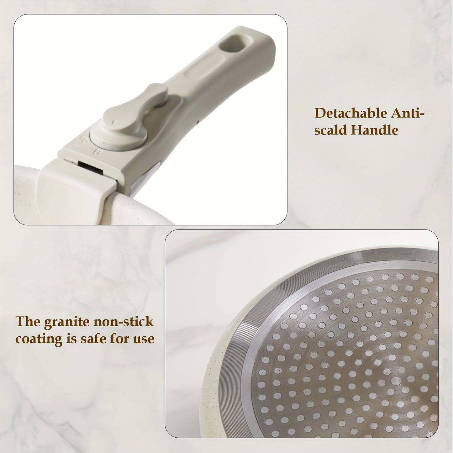 White Granite Cookware 12pc Set