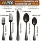 Black Gold Flatware 60pc