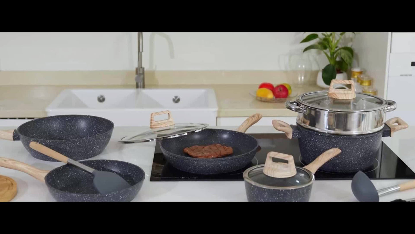 White Granite Cookware 12pc