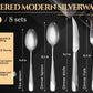 Hammered Mirror Flatware 30/40pc