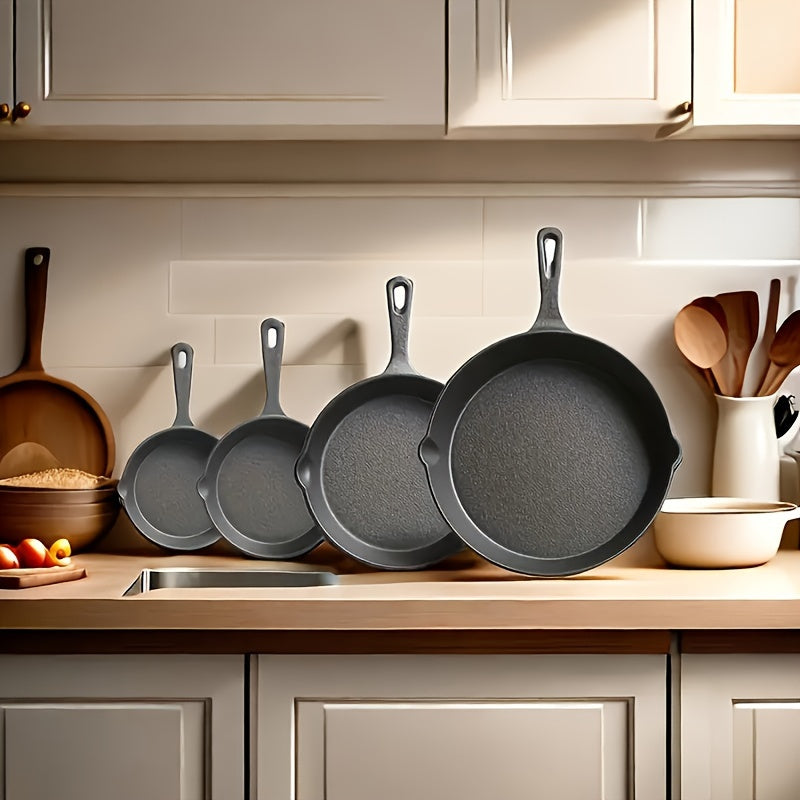 Cast Iron Frying Pans 4pc