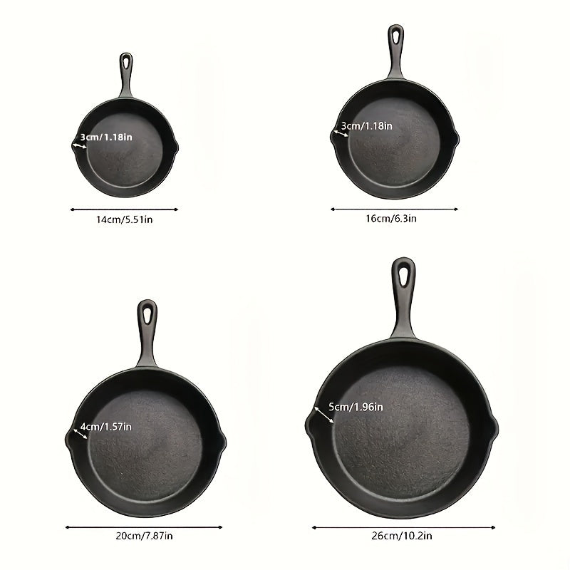Cast Iron Skillets 4pc