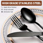 Black Gold Flatware 60pc