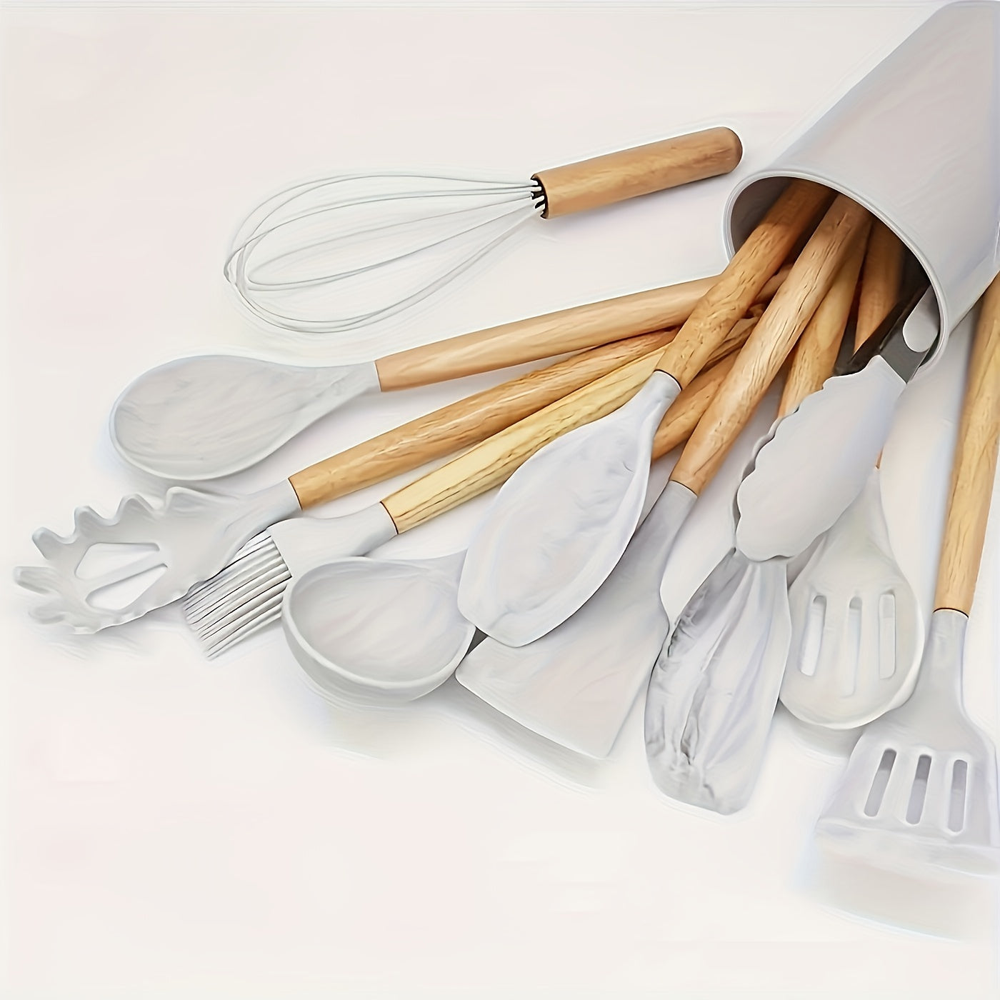 Silicone Utensils Knife Board 19pc