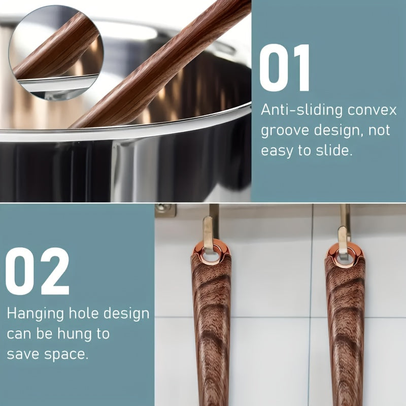 Wood Grain Utensil Set 10pc