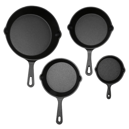 Cast Iron Skillets 4pc