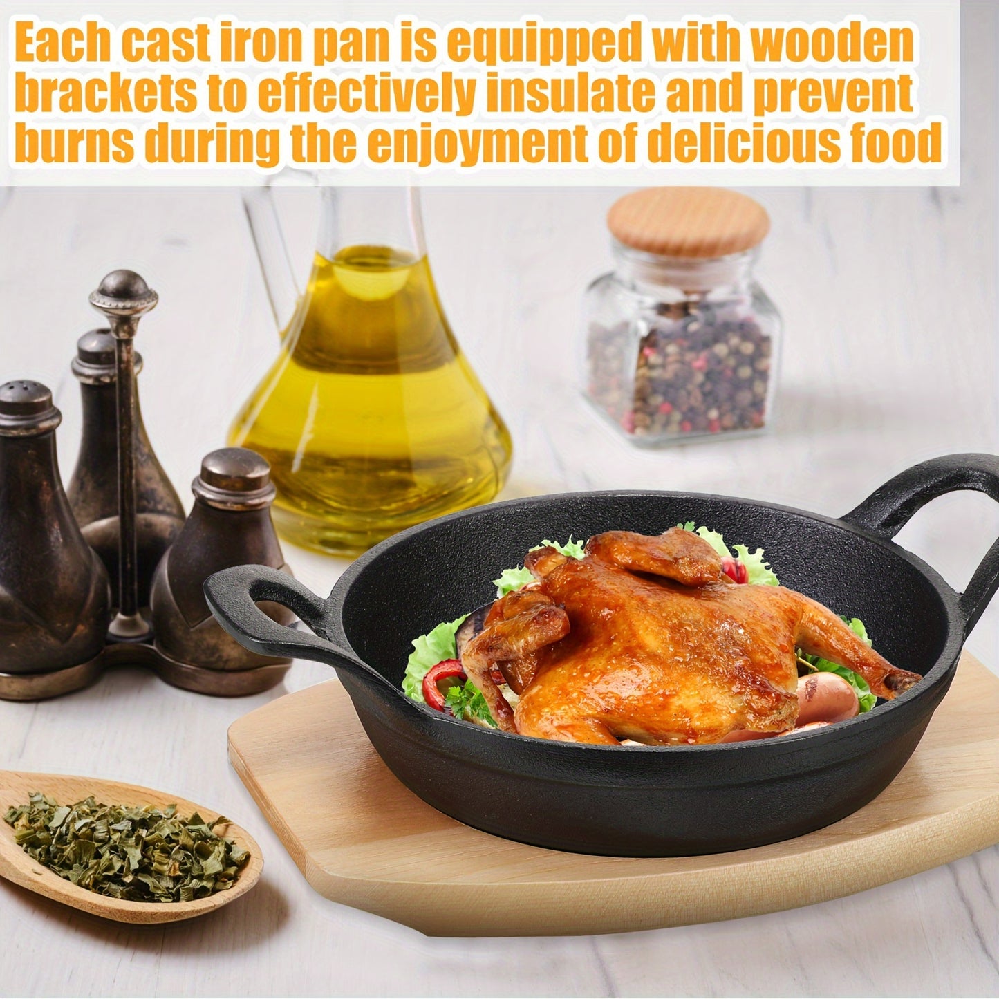 Mini Cast Iron Skillets 4pc