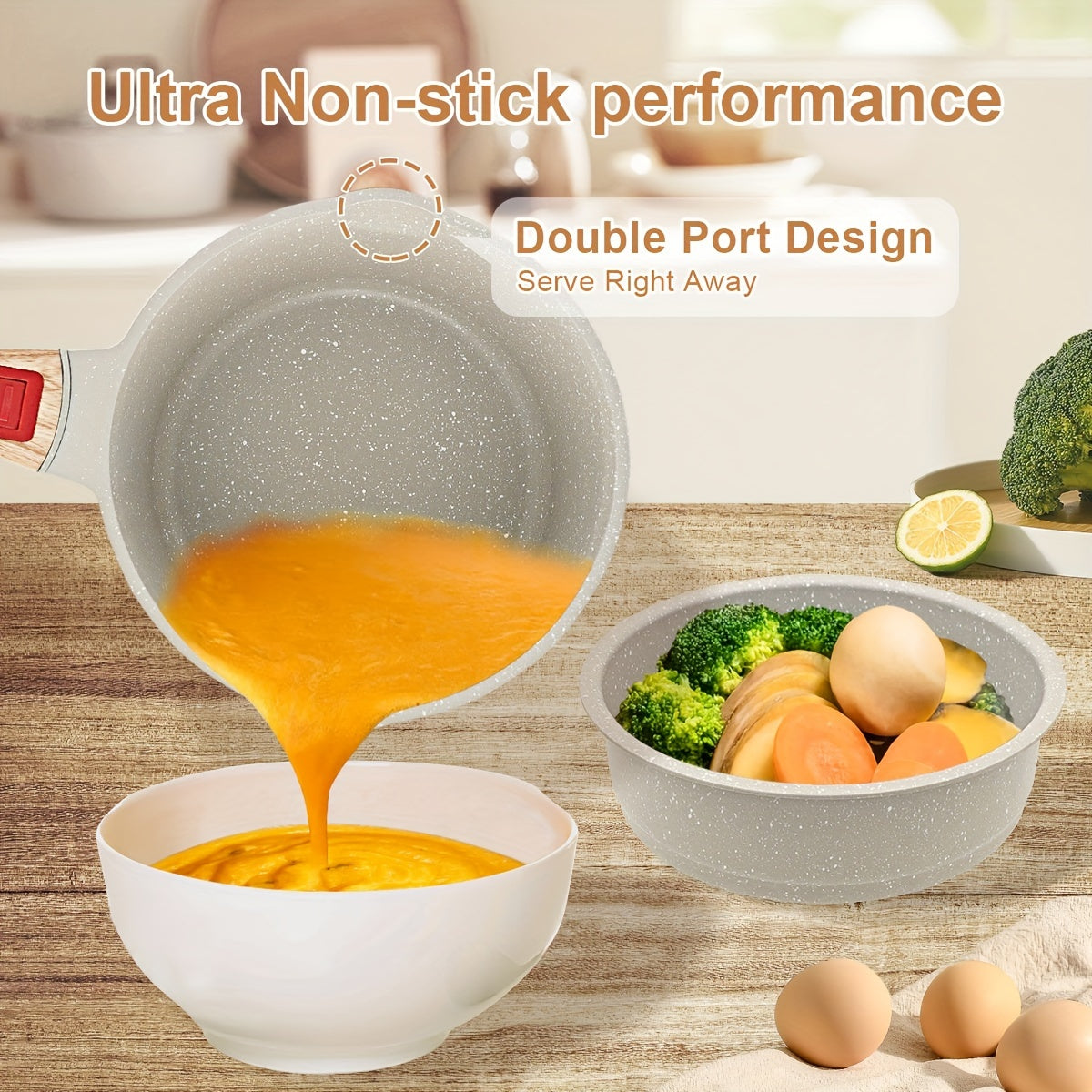 White Nonstick Cookware 10pc