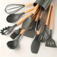 Silicone Utensils Knife Board 19pc