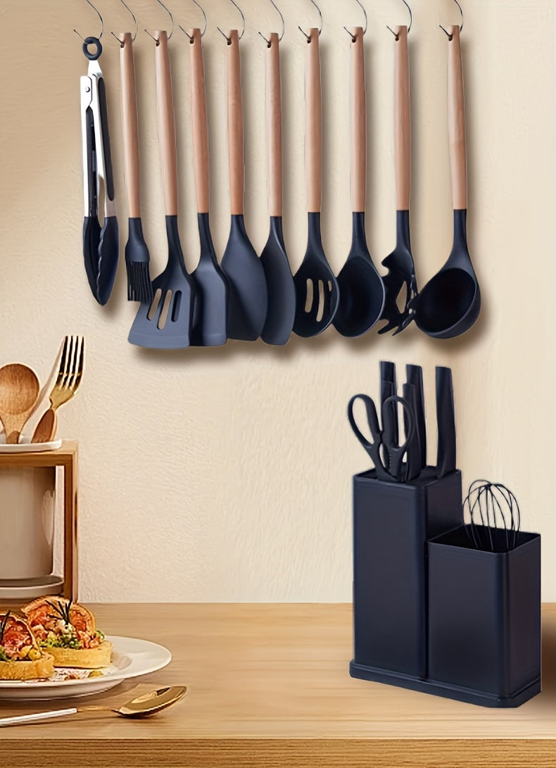 Silicone Utensils With Knives 19pc