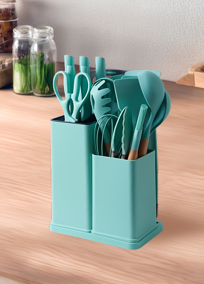 Silicone Utensils With Knives 19pc