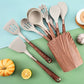 Wood Grain Utensil Set 10pc