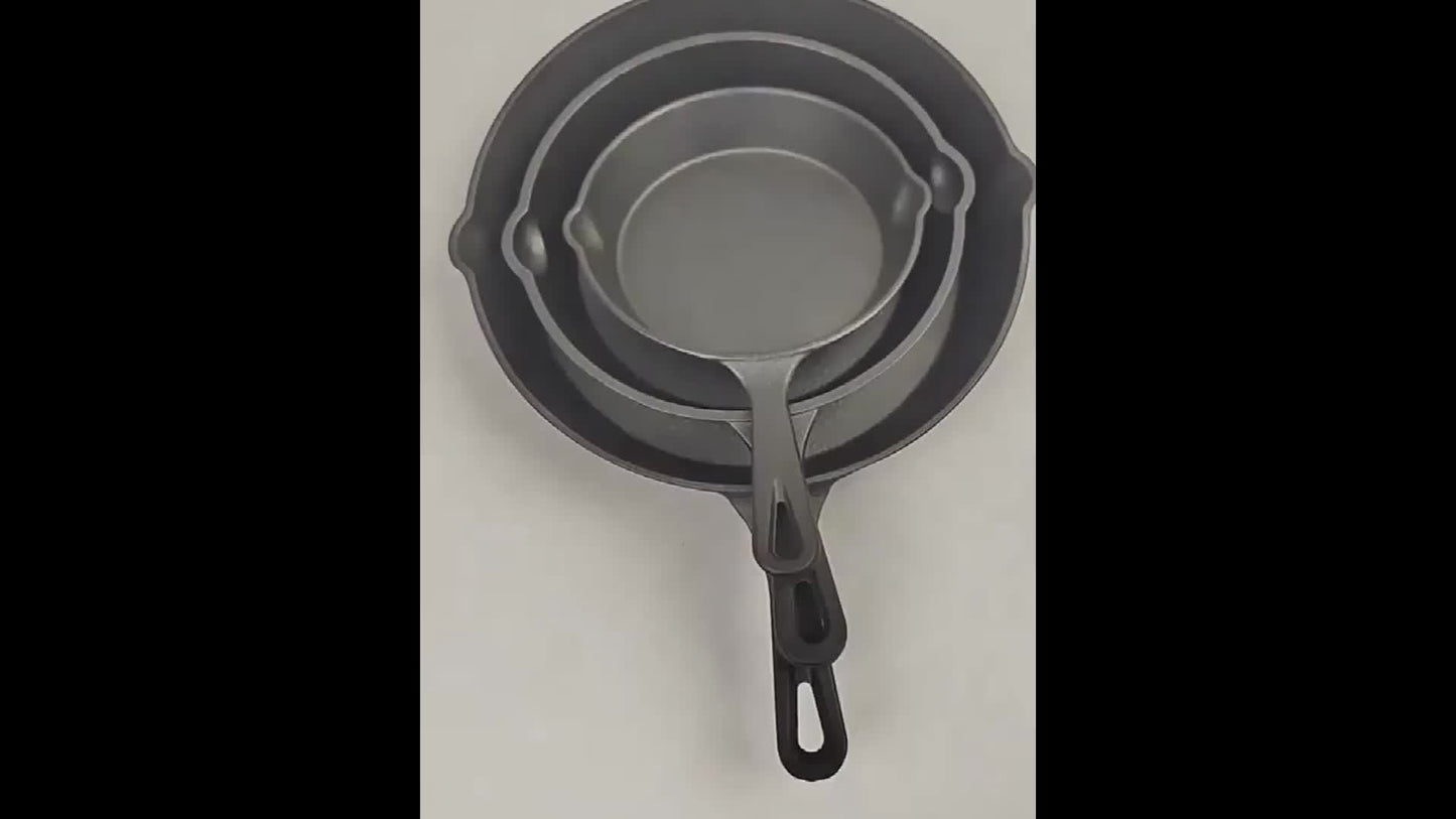 Cast Iron Frying Pans 4pc