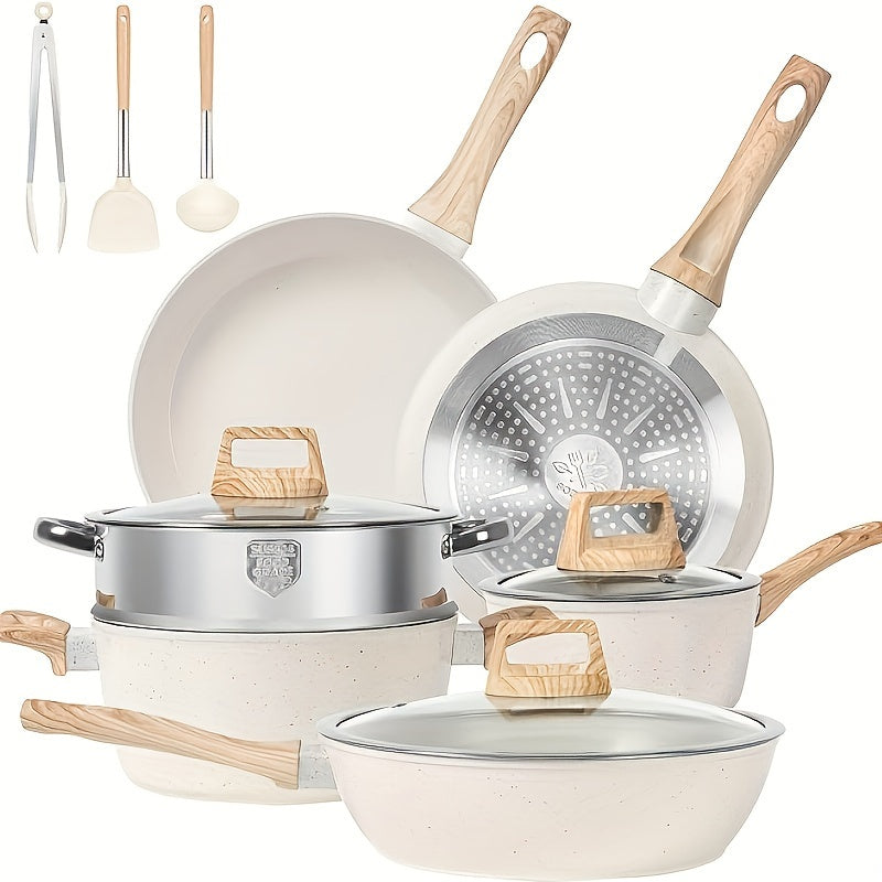 White Granite Cookware 12pc