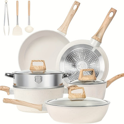 White Granite Cookware 12pc