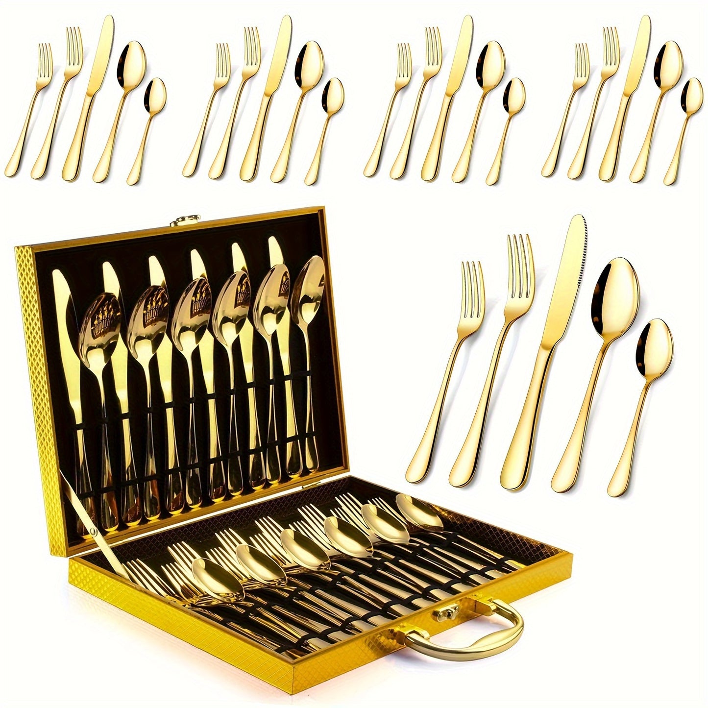 Gold Flatware Gift Box