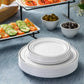 Silver Rim Plastic Plates